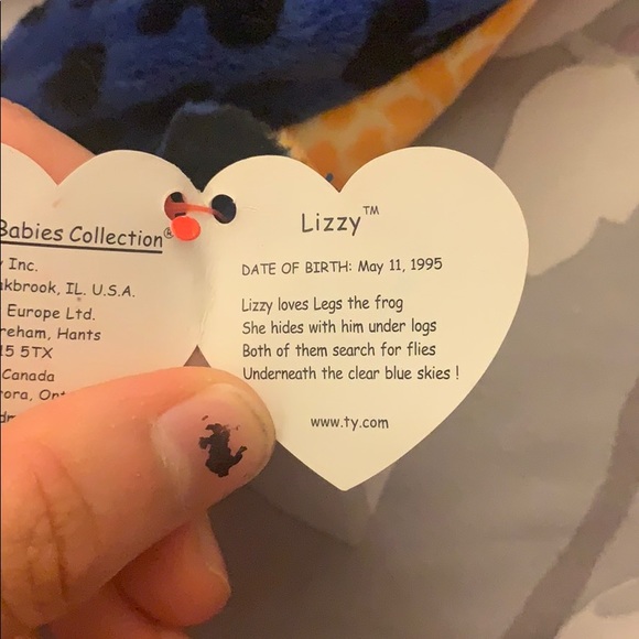 Lizzy TY original beanie‎ baby (1995) - Picture 6 of 6